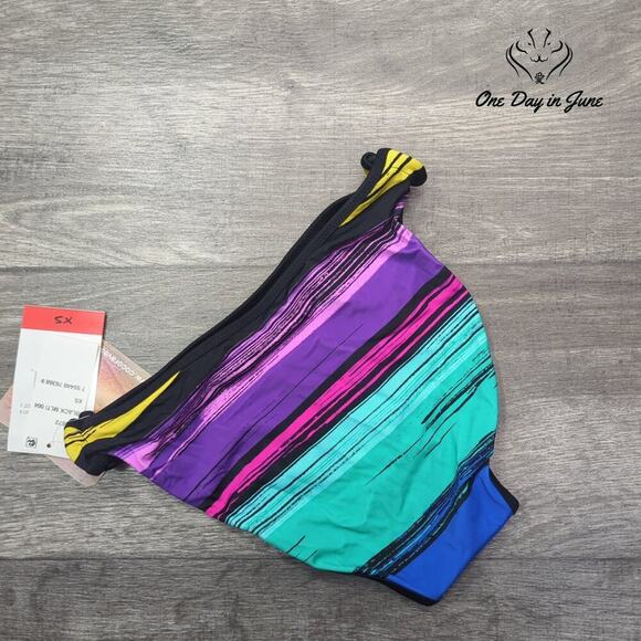 Coco Rave Tropical Print Ring Bikini Bottom Size XS - Picture 4 of 4